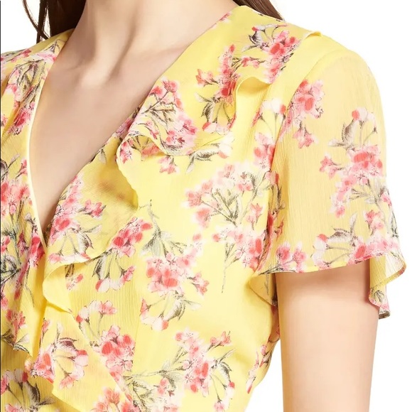 Lush Floral Wrap Dress - Picture 3 of 7